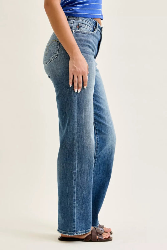 Raka 90-talsjeans med mellanmidja, bild 2