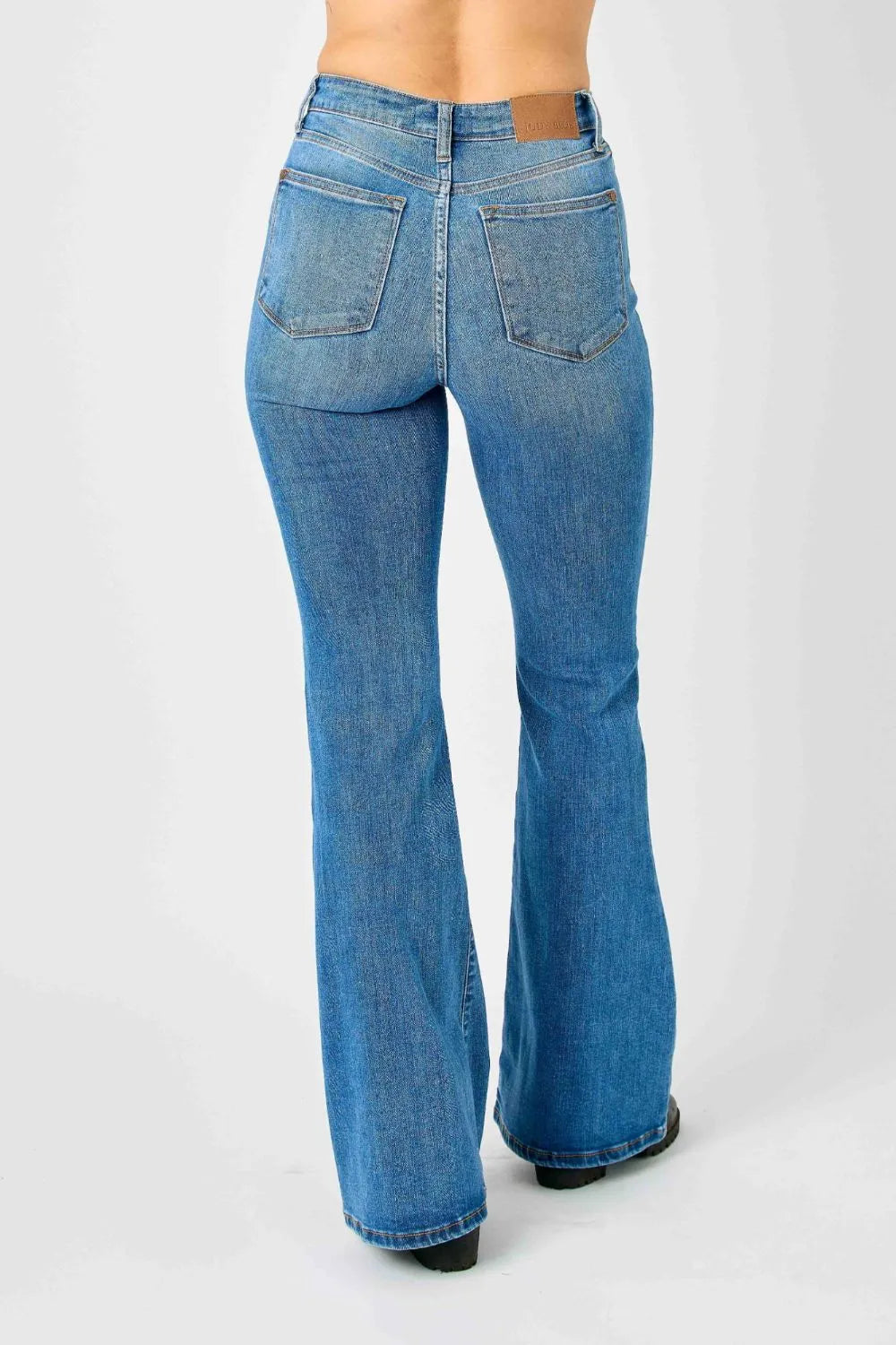 Klassiska flare-jeans med hög midja, bild 6